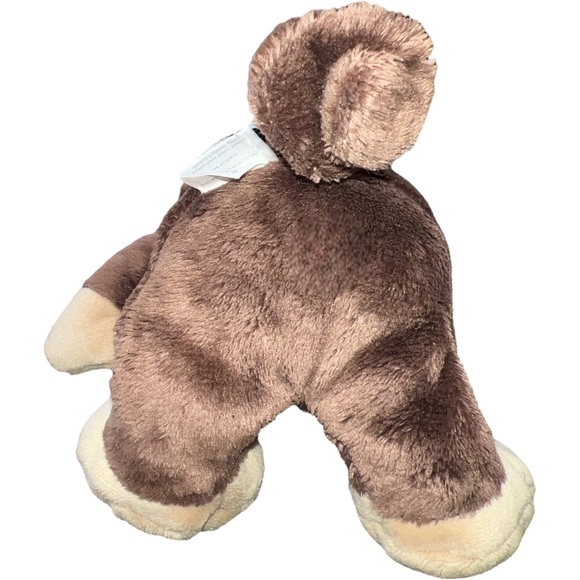 CARTER'S BABY BROWN MONKEY ORANGE BOW STUFFED ANIMAL PLUSH TOY LOVEY # 41378 - Picture 5 of 7